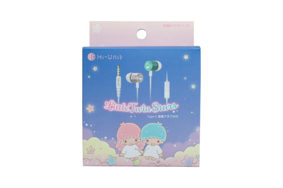 有線ピヤホン1 キキ＆ララコラボ HSE-A1000R-PNK-KR 製品パッケージ Little Twin Stars