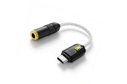 ピエール中野監修  Type-C to 4.4mm バランス変換アダプタ  HSE-AD03B-pnk  バランスピダック  DAC　斜め
