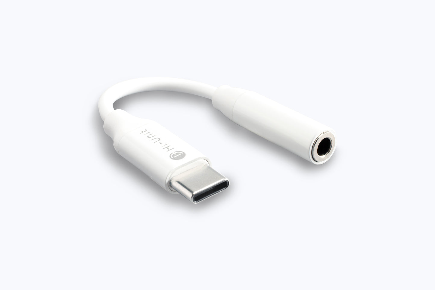 USB-C to 3.5mm ステレオミニ変換アダプタ   HSE-AD01 　斜め上から