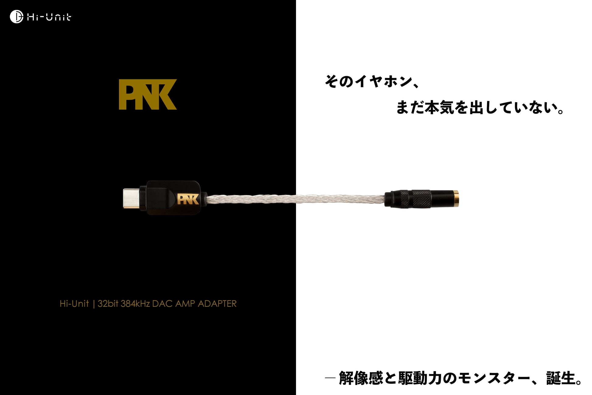 ピエール中野監修   Type-C to 3.5mm 変換アダプタ  HSE-AD03-pnk ピダック  DAC パンフレット
