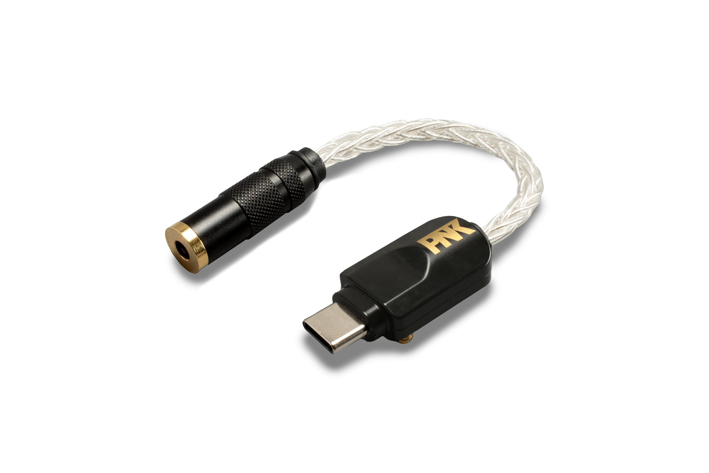 ピエール中野監修   Type-C to 3.5mm 変換アダプタ  HSE-AD03-pnk ピダック  DAC　斜め