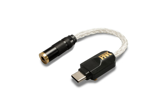 ピエール中野監修   Type-C to 3.5mm 変換アダプタ  HSE-AD03-pnk ピダック  DAC　斜め