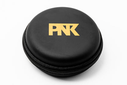 ピエール中野監修  有線ピヤホン3  Hi-Unit 001-pnk  保護ケース　正面　PNK ロゴ