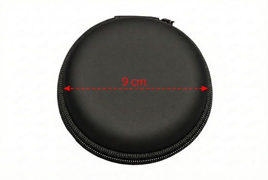  カスタムプリント対応  9φイヤホンケース ロゴなし  　9cm 正面